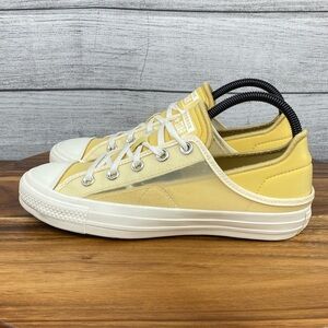 Converse Chuck Taylor All Star Low Crush Heel Soft Dune Yellow SA03504F Size 7.5